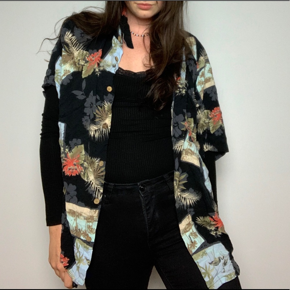 Purtian brand Oversized Hawaiian Shirt